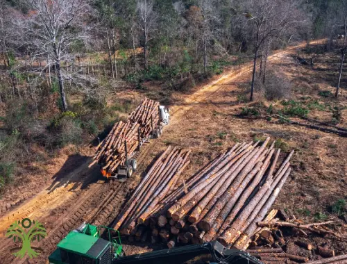 Excavator and chipper clearing vegetation on a Pakenham building site.