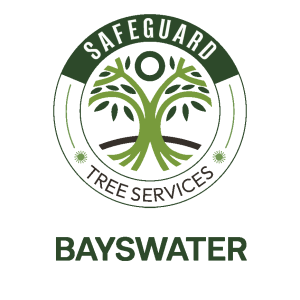 Safeguard Tree Services Bayswater logo featuring a modern green shield and stylised tree symbol representing trusted local arborists in Bayswater VIC.